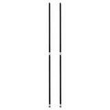 Alera® Stackable Posts For Wire Shelving, 36 "High, Black, 4/Pack (ALESW59PO36BL) Pack of 4