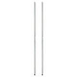 Alera® Stackable Posts For Wire Shelving, 36" High, Silver, 4/Pack (ALESW59PO36SR) Pack of 4