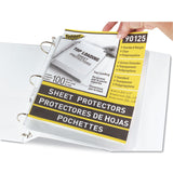 C-Line® Top-Load Polypropylene Sheet Protectors, Standard, Letter, Clear, 2", 100/Box (CLI90125) Box of 100