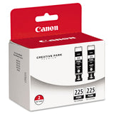 Canon® 4530B007AA (PGI-225) Ink, Black, 2/Pack (CNM4530B007) Pack of 2