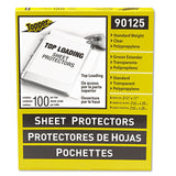 C-Line® Top-Load Polypropylene Sheet Protectors, Standard, Letter, Clear, 2", 100/Box (CLI90125) Box of 100