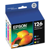 Epson® T126520-S (126) DURABrite Ultra High-Yield Ink, Cyan/Magenta/Yellow, 3/Pack (EPST126520S) Pack of 3