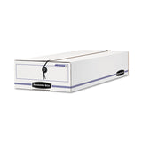 Bankers Box® LIBERTY Check and Form Boxes, 11" x 24" x 5", White/Blue, 12/Carton (FEL00005) Carton of 12