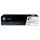 HP HP 126A, (CE310A) Black Original LaserJet Toner Cartridge (HEWCE310A) Each