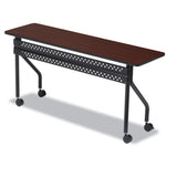 Iceberg OfficeWorks Mobile Training Table, Rectangular, 72" x 18" x 29", Mahogany/Black (ICE68068) Each