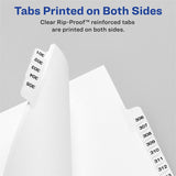 Avery Individual Bottom Tab Legal Dividers, 25 x Dividers (AVE12398) 1 Pack