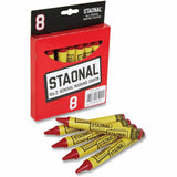 Crayola Staonal Marking Crayon, 5" x 0.6" Diameter, Red, 8/Box (CYO520002038) Box of 8