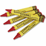 Crayola Staonal Marking Crayon, 5" x 0.6" Diameter, Red, 8/Box (CYO520002038) Box of 8