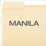 Pendaflex Essentials 1/3 Tab Cut Letter Top Tab File Folder, 8 1/2" x 11", 3/4" Expansion,, Manila, 100/Box (PFX752131) Box of 100