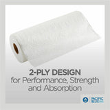 Pacific Blue Select Perforated Paper Towel Roll, 2 Ply, 8.80" x 11", 85 Sheets/Roll, White, 1 Roll (GPC27385) Each
