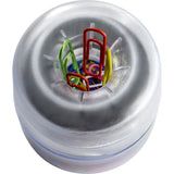 Officemate Euro-Style Designer Paper Clip Holder, Clear (OIC93695) Each