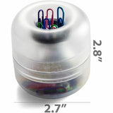 Officemate Euro-Style Designer Paper Clip Holder, Clear (OIC93695) Each