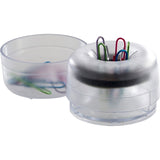 Officemate Euro-Style Designer Paper Clip Holder, Clear (OIC93695) Each
