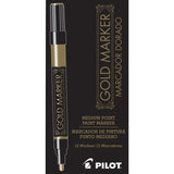 Pilot Creative Permanent Markers, Gold Ink, Gold Barrel (PIL41700) Each
