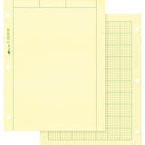 Rediform Computation Pads, 100 Sheets, Stapled/Glued, Letter, 8 1/2" x 11", Green (RED42382) Each