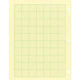 Rediform Computation Pads, 100 Sheets, Stapled/Glued, Letter, 8 1/2" x 11", Green (RED42382) Each