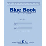 Roaring Spring Blue Book 8-sheet Exam Booklet, 8 Sheets, 16 Pages, 50/Pack (ROA77512) Pack of 50