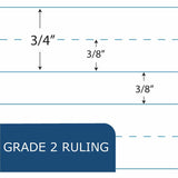 Roaring Spring Grade School Ruled Composition Book, Grade 2 Manuscript Format, Blue Marble Cover, (50) 9.75 x 7.75 Sheets (ROA77921) Each