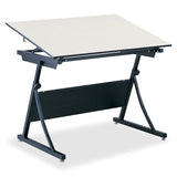 Safco PlanMaster Adjustable Drafting Table Base, Height Adjustable 29.5" - 37.5", Black, 37.5"W x 43"D (SAF3957) Each