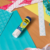 UHU Stic Permanent Glue Stick, 1.41 oz, Applies Blue, Dries Clear (STD99653) Box of 12