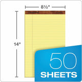TOPS The Legal Rule Writing Pads, Legal, 50 Sheets, Canary, 12/Dozen (TOP7572) 1 Dozen
