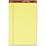 TOPS The Legal Rule Writing Pads, Legal, 50 Sheets, Canary, 12/Dozen (TOP7572) 1 Dozen