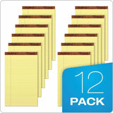 TOPS The Legal Rule Writing Pads, Legal, 50 Sheets, Canary, 12/Dozen (TOP7572) 1 Dozen