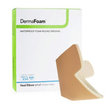 DermaFoam® Foam Dressing 4.9 X 5 Inch Without Border Waterproof Backing Nonadhesive Elbow / Heel Sterile (719720_BX) 5/BX