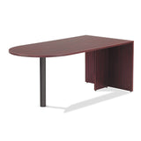Alera® Alera Valencia Series D-Top Desk, 71" x 35.5" x 29.63", Mahogany (ALEVA277236MY) Each
