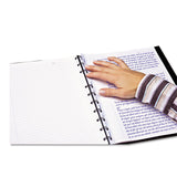 Blueline® MiracleBind Notebook, 1-Subject, Medium/College Rule, Black Cover, (75) 11 x 9.06 Sheets (REDAF1115081) Each