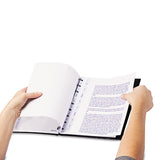 Blueline® MiracleBind Notebook, 1-Subject, Medium/College Rule, Black Cover, (75) 11 x 9.06 Sheets (REDAF1115081) Each