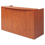 Alera® Alera Valencia Series Reception Desk with Transaction Counter, 71" x 35.5" x 29.5" to 42.5", Medium Cherry (ALEVA327236MC) Each