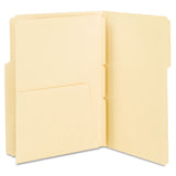 Smead™ Self-Adhesive Folder Dividers with 5.5" Pockets for Top/End Tab Folders, 1 Fastener, Letter Size, Manila, 25/Pack (SMD68030) Pack of 25