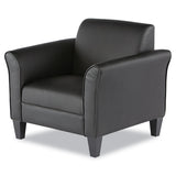 Alera® Alera Reception Lounge Sofa Series Club Chair, 35.43" x 30.7" x 32.28", Black Seat, Black Back, Black Base (ALERL23LS10B) Each