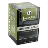 Java One® Coffee Pods, Colombian Decaf, Single Cup, Pods, 14/Box (JAV30210) Box of 14