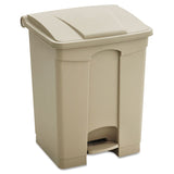 Safco® Large Capacity Plastic Step-On Receptacle, 23 gal, Plastic, Tan (SAF9923TN) Each