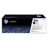 HP HP 36A, (CB436A) Black Original LaserJet Toner Cartridge (HEWCB436A) Each