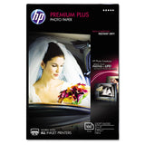 HP Premium Plus Photo Paper, 11.5 mil, 4 x 6, Soft-Gloss White, 100/Pack (HEWCR666A) Each