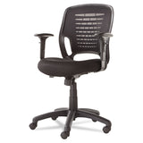 OIF Swivel/Tilt Mesh Task Chair, Supports Up to 250 lb, 17.71" to 21.65" Seat Height, Black (OIFEM4817) Each