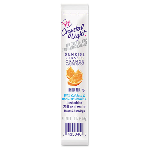 Crystal Light® On the Go, Sunrise Orange, 0.16 oz Packets, 30/Box (CRY00504)