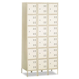 Safco® Three-Column Box Locker, 36w x 18d x 78h, Two-Tone Tan (SAF5527TN) Each