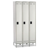 Safco® Single-Tier, Three-Column Locker, 36w x 18d x 78h, Two-Tone Gray (SAF5525GR) Each