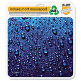 Allsop® Naturesmart Mouse Pad, 8.5 x 8, Raindrops Design (ASP30182) Each