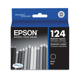 Epson® T124120-S (124) DURABrite Ultra Ink, Black (EPST124120S) Each