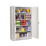 Tennsco Assembled Jumbo Steel Storage Cabinet, 48w x 24d x 78h, Light Gray (TNNJ2478SULGY) Each