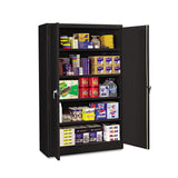 Tennsco Assembled Jumbo Steel Storage Cabinet, 48w x 24d x 78h, Black (TNNJ2478SUBK) Each