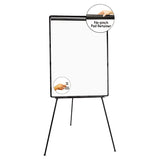 Universal® Dry Erase Board with Tripod Easel, 29 x 41, White Surface, Black Frame (UNV43032) Each