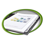 Avery® Index Maker EcoFriendly Print and Apply Clear Label Dividers with White Tabs, 8-Tab, 11 x 8.5, White, 5 Sets (AVE11581) Pack of 5