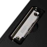 Mobile OPS® Portfolio Clipboard with Low-Profile Clip, Portrait Orientation, 0.5" Clip Capacity, Holds 8.5 x 11 Sheets, Black (BAU61634) Each