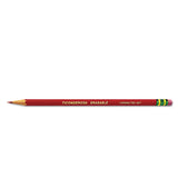 Ticonderoga® Erasable Colored Pencils, 2.6 mm, 2B, Carmine Red Lead, Carmine Red Barrel, 12/Pack (DIX142590002) Pack of 12
